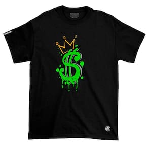 Camiseta Mafiaclub Money gola redonda fio 30.1 penteado