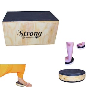Jump Box 12 Cross 33,5Cm X 57Cm X33Cm + Disco Yoga Pilates