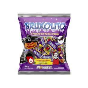 Pirulito Tatuagem Bruxolito Dia das Bruxas Halloween 500g