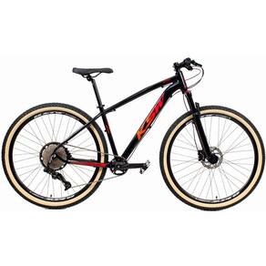 Bicicleta 29 Ksw Xlt 12v Freios Hidráulicos 1x12v Trava No Ombro Pneu Bege - Preto\Vermelho\Laranja
