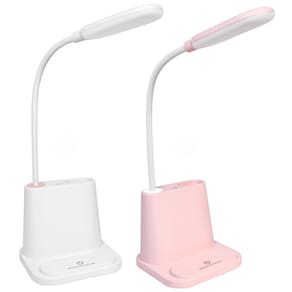 Luminaria Com Entrada USB Articulável 360 Cor Rosa
