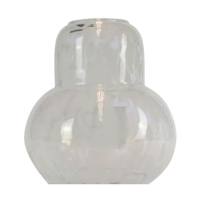 Vidro De Reposição Taschibra Pendente Lustre Verona Transparente Leitoso