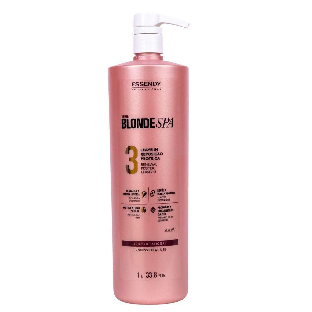 Leave In Professional  Finalizador  1Lt Cabelos Loiros E Mechas - Blonde Spa Essendy