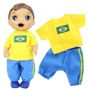 Roupa boneco Baby Alive e similares Uniforme escolar menino