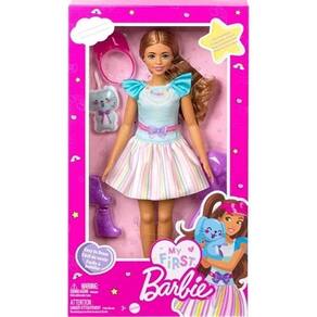 Boneca Barbie Morena Caminhada com Pet - Mattel