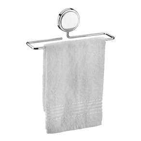 Suporte Porta Toalha Toalheiro 25cm Banheiro Adesivo Dupla Face Cromado - 143 Future
