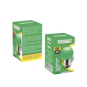 Lâmpada Incandescente Taschibra Bolinha 15w 220v Verde