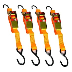Cinta para Carga Amarração com Catraca Fita em Poliéster com 4 Peças 1" x 4,5m - Starfer
