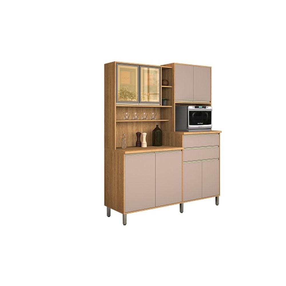 Kit Cozinha Gabi 08 Portas Freijó/Connect – Vitamov