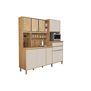 Kit Cozinha Gabi 10 Portas Freijó/Off White – Vitamov