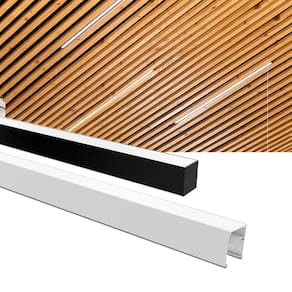 Perfil de Sobrepor Taschibra Para Fita de Led Zenith 50 Com 1,5 Metros Preto