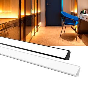 Perfil de Sobrepor Taschibra Para Fita de Led Vertex L15 Com 1,5 Metros Branco