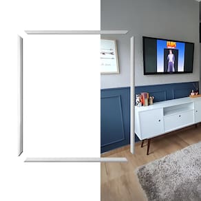 Moldura Boiserie EVA Autocolante 60x70cm 2,3cm Branco