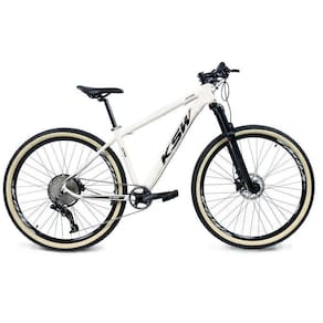 Bicicleta Aro 29 Ksw Xlt 12v Garfo com Trava K7 11/50 Freios Hidráulicos Kit 1x12 - Branco