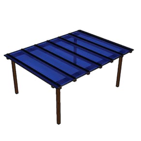 Cobertura Policarbonato Alveolar 4,00m x 3,00m - Azul 6mm
