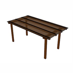 Cobertura Policarbonato Alveolar 2,00m x 4,00m - Bronze 6mm