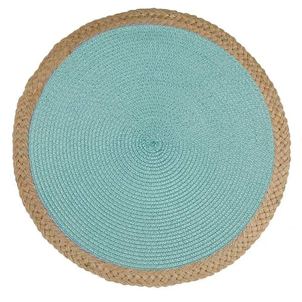 Jogo Americano Redondo String Azul 38cm 812100163 - Yoi