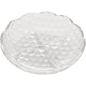 Petisqueira de Cristal com 4 Divisórias Bubble 1287 - Lyor