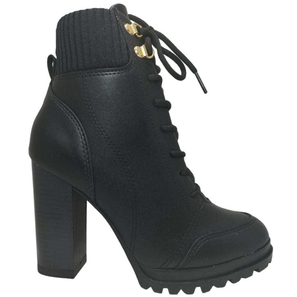 Bota Coturno Feminino Casual Salto Alto Grosso Vizzano 3089.102