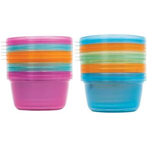 Kit 6 potes para papinha com tampa - Buba Baby