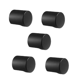 Kit 5 Puxador Radio Mini Zen Preto Zp4308.24 Ponto 16X18Mm