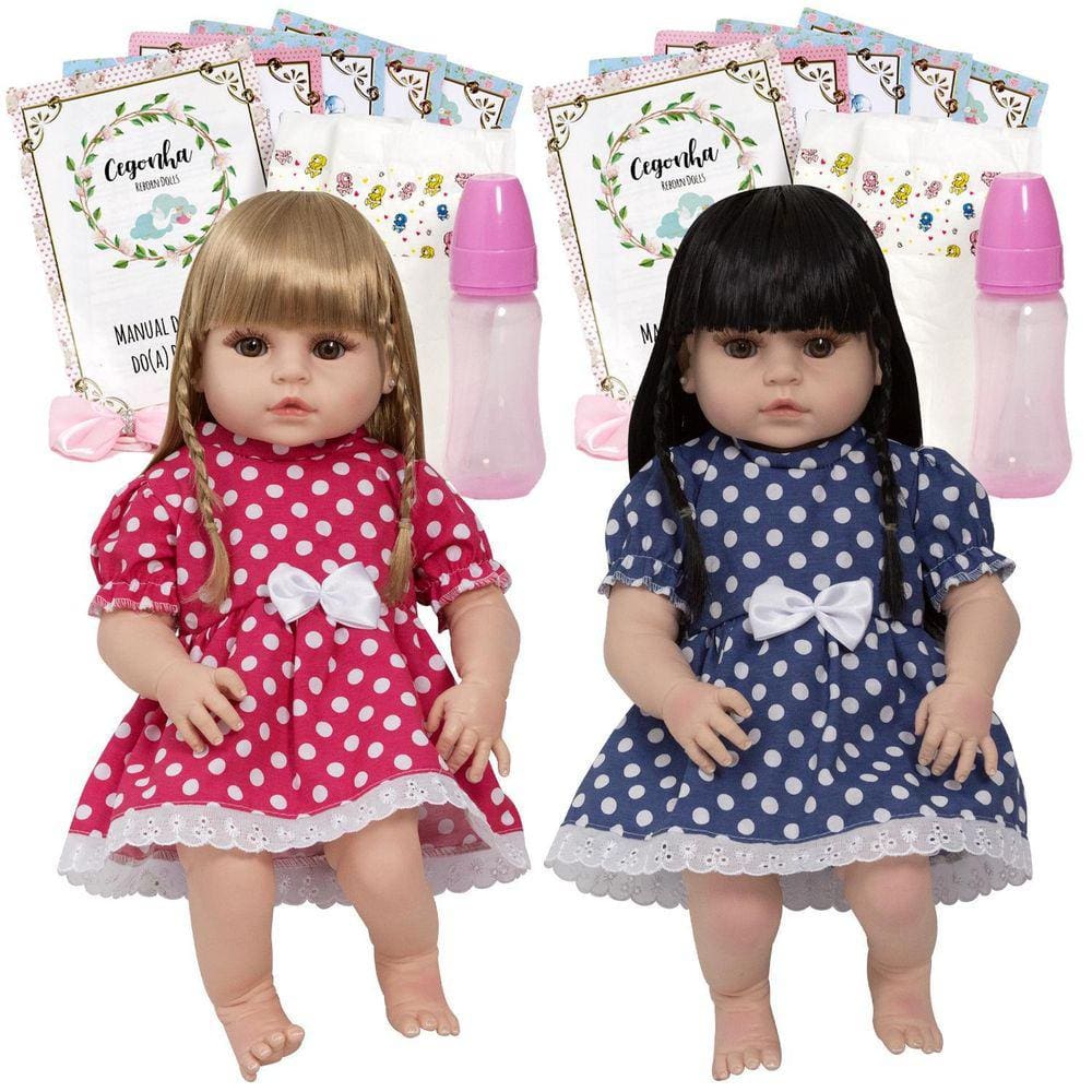 Boneca reborn bielcom roupa patinho