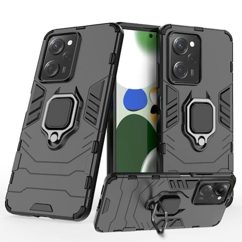 Capa Case Capinha Poco X5 Pro 5G - Protetora Resistente Militar Anti Impacto Queda Armadura - Cor: Preto