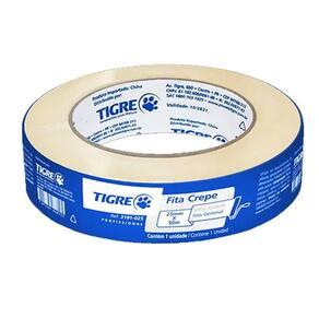 Fita Crepe Tigre 25mm X 50m Multiuso Uso Geral