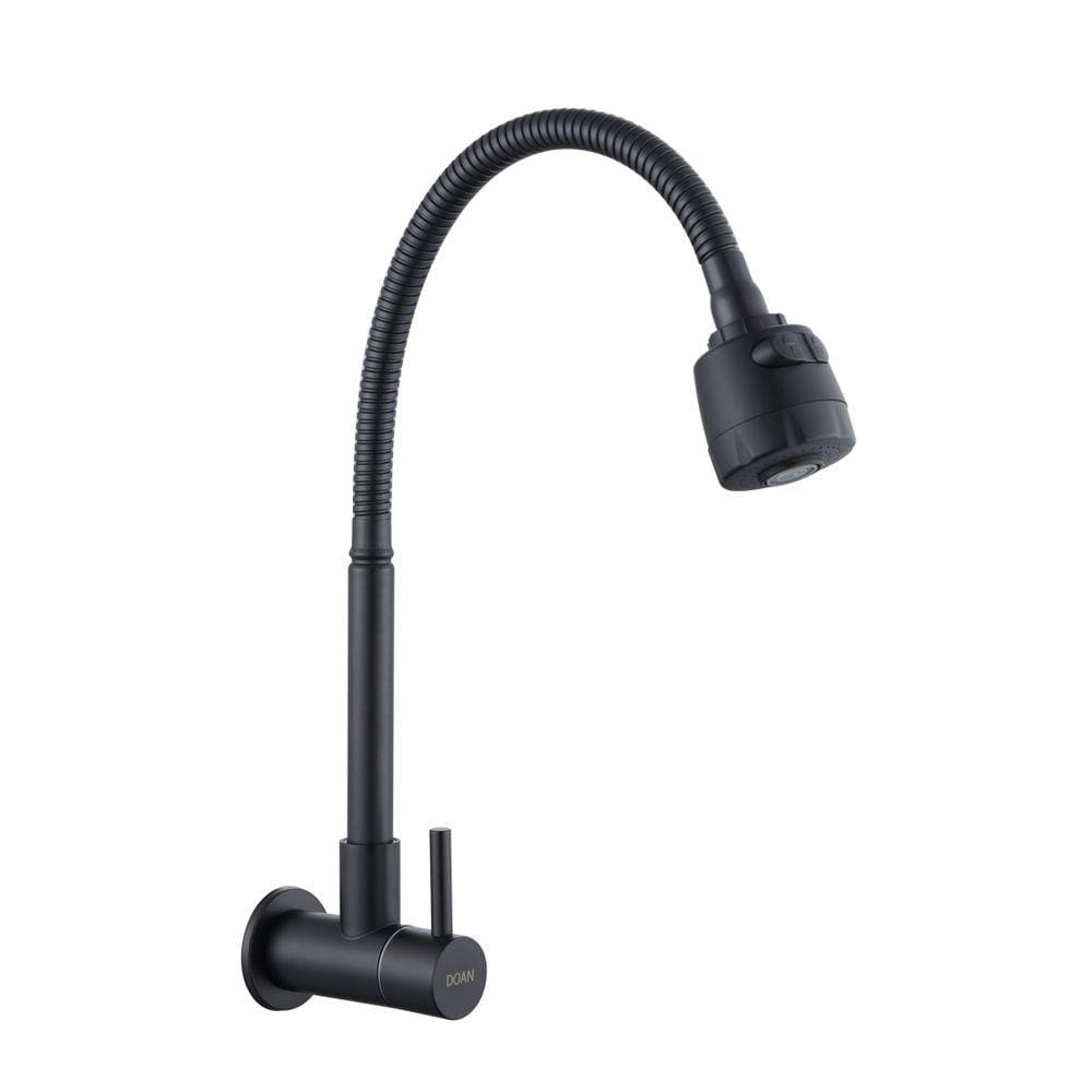 Torneira Gourmet Cozinha Inox Gir Parede Longa Preto NOX05B Doan