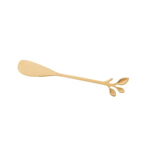 Jogo de 4 Espátulas Wolff Leaves de Aço Inox Dourado