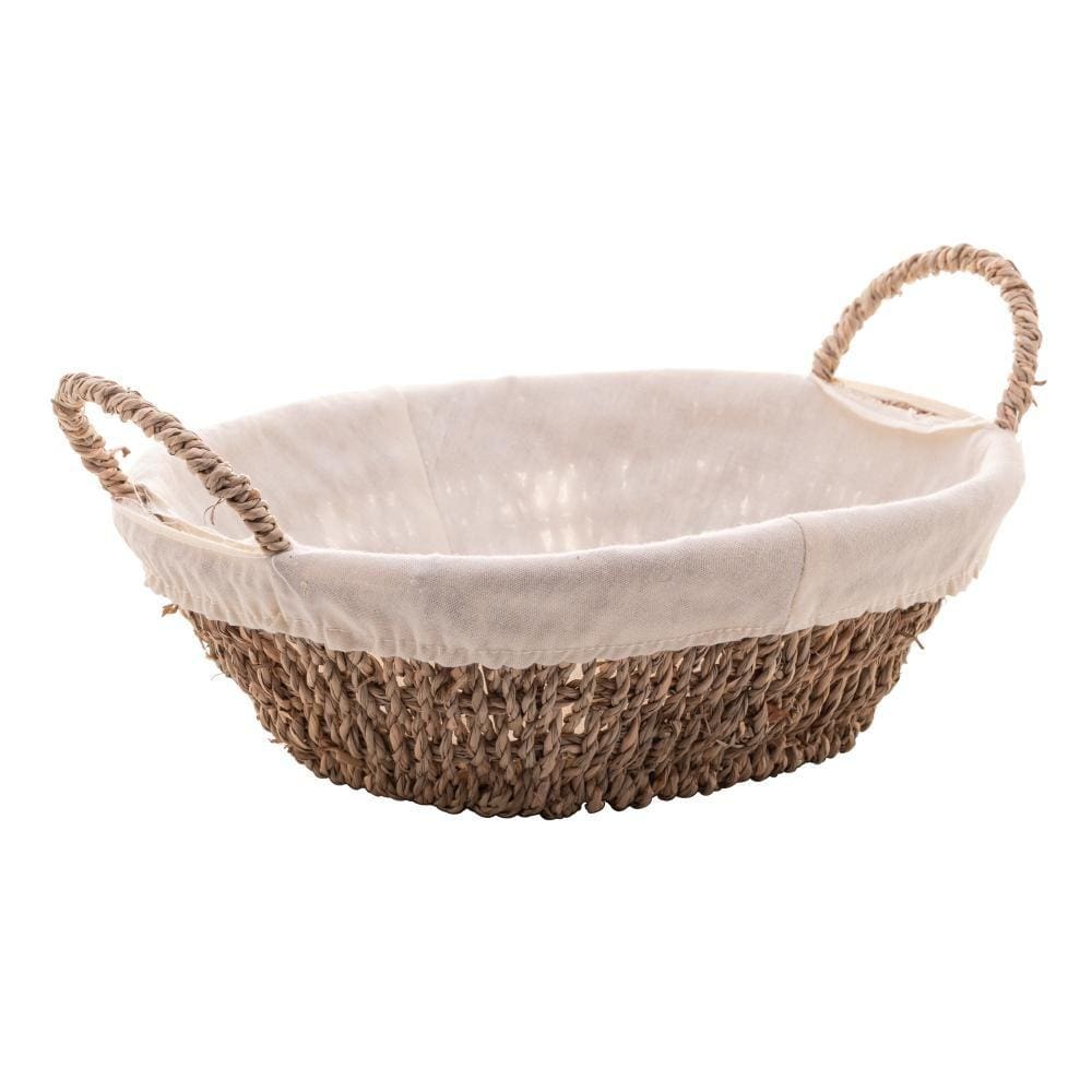 Cesta Oval Wolff de Sisal 27cm x 21cm x 12,5cm