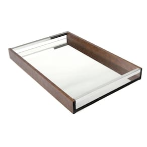 Bandeja Woodart Naturals de Madeira Marrom 45cm x 30cm