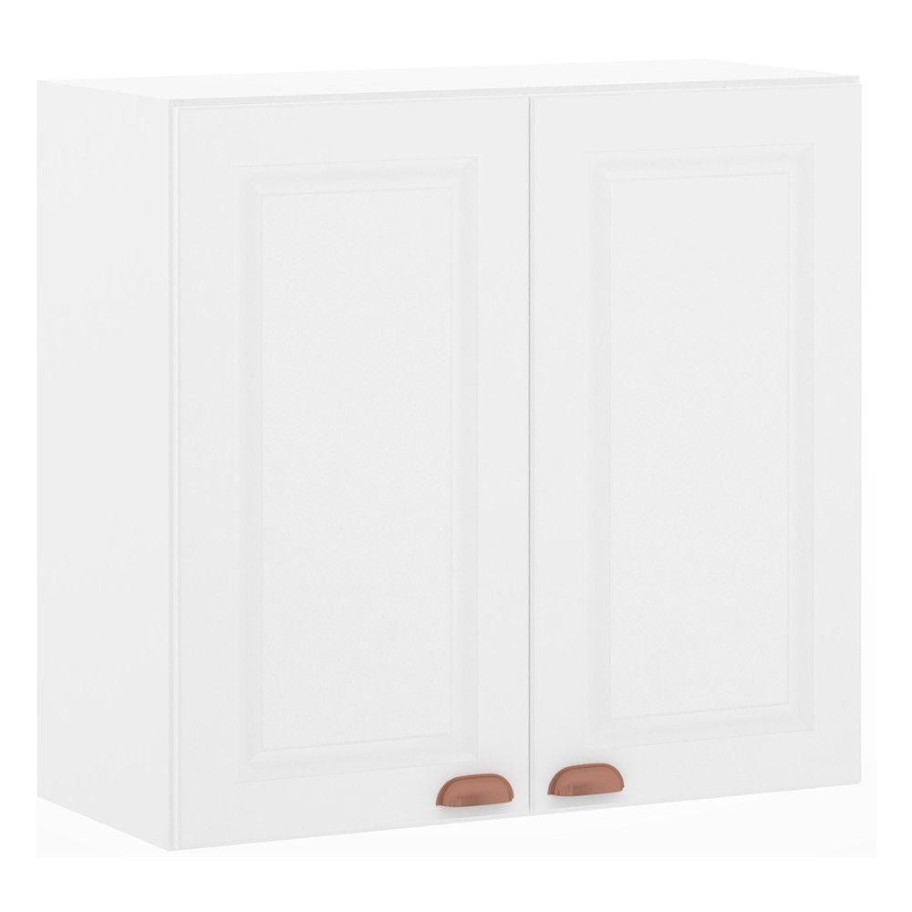Armário Aéreo 80 Cm 2 Portas Branco Polar