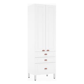 Paneleiro 70Cm E Cristal Branco Com Branco Pet