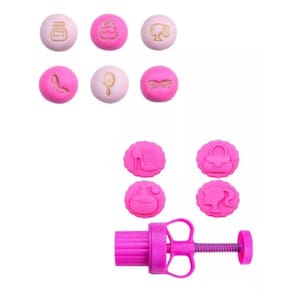 Kit 6 Carimbos + Ejetor Brigadeiro Boneca Bluestar Filme