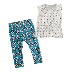 Blusa E Calça Legging Algodão Infantil - 2 Anos - 2 Peças