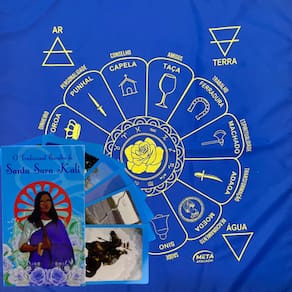 Kit Baralho Santa Sara 36 cartas + Toalha Santa Sara