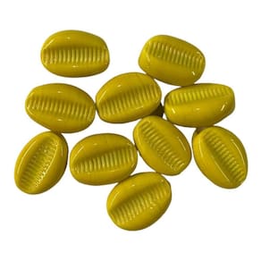 Kit c/ 10 Firmas de Búzios 22 mm Amarelo Gema Murano Guias
