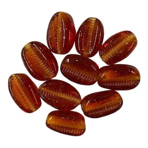 Kit c/ 10 Firmas de Búzios 22 mm Ambar Murano Guias