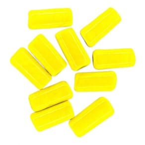 Kit c/ 10 Firmas Lisas 22mm Amarelo Gema Murano Guias