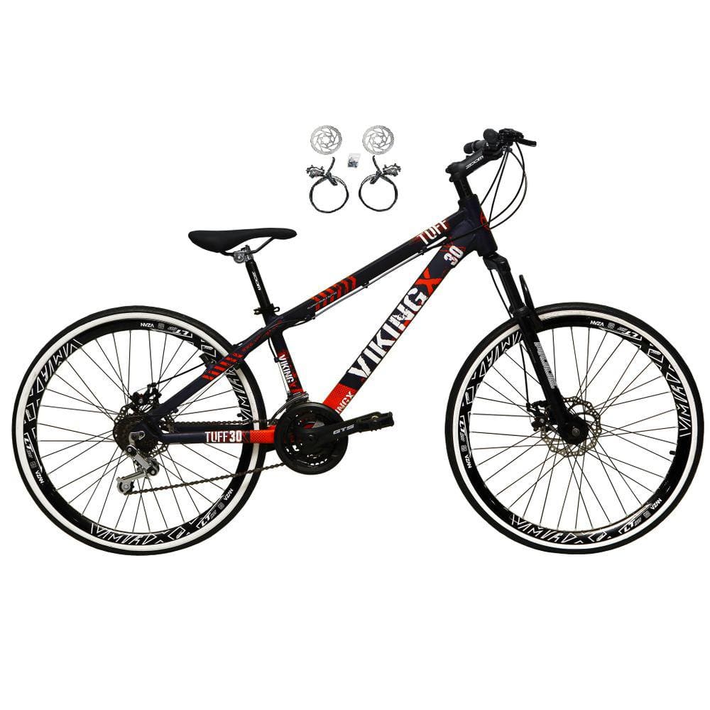 Bicicleta Viking X TUFF25 Freeride Aro 26 Freio a Disco 21