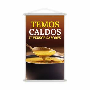 Banner Caldos Sopas Comida Restaurante 60X40Cm