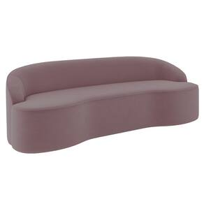 Sofá 5 Lugares para Sala de Estar Living 280cm Theo D06 Veludo Rosa - Mpozenato