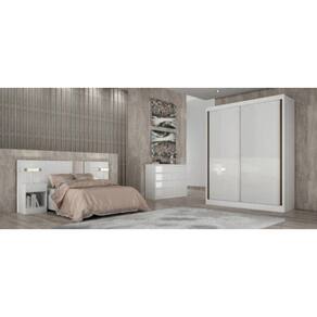 Guarda Roupa Solteiro 2 Portas 3 Gavetas - Virtus -Branco - Móveis Novo Horizonte