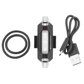 Lanterna Sinalizadora de BiKe Gold Sports Led Clear Branca 4 Modos Funções Cabo USB Recarregável