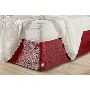 Saia Box Madri Padrão Microfibra Matelado Vermelho
