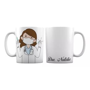 Caneca Branca Personalizada Médica Cirurgiã Doutora Cirurgia