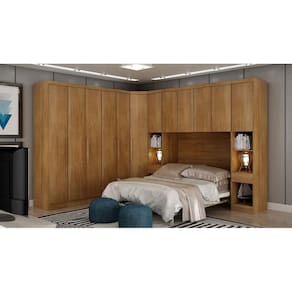 Modulado Casal Completo 6 Portas 8 Gavetas - Rizon-Cumaru - Móveis Novo Horizonte