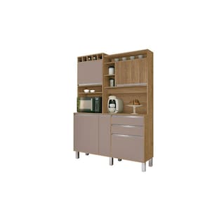 Kit Cozinha Smart 5 Portas Ripado Freijó/Connect – Vitamov