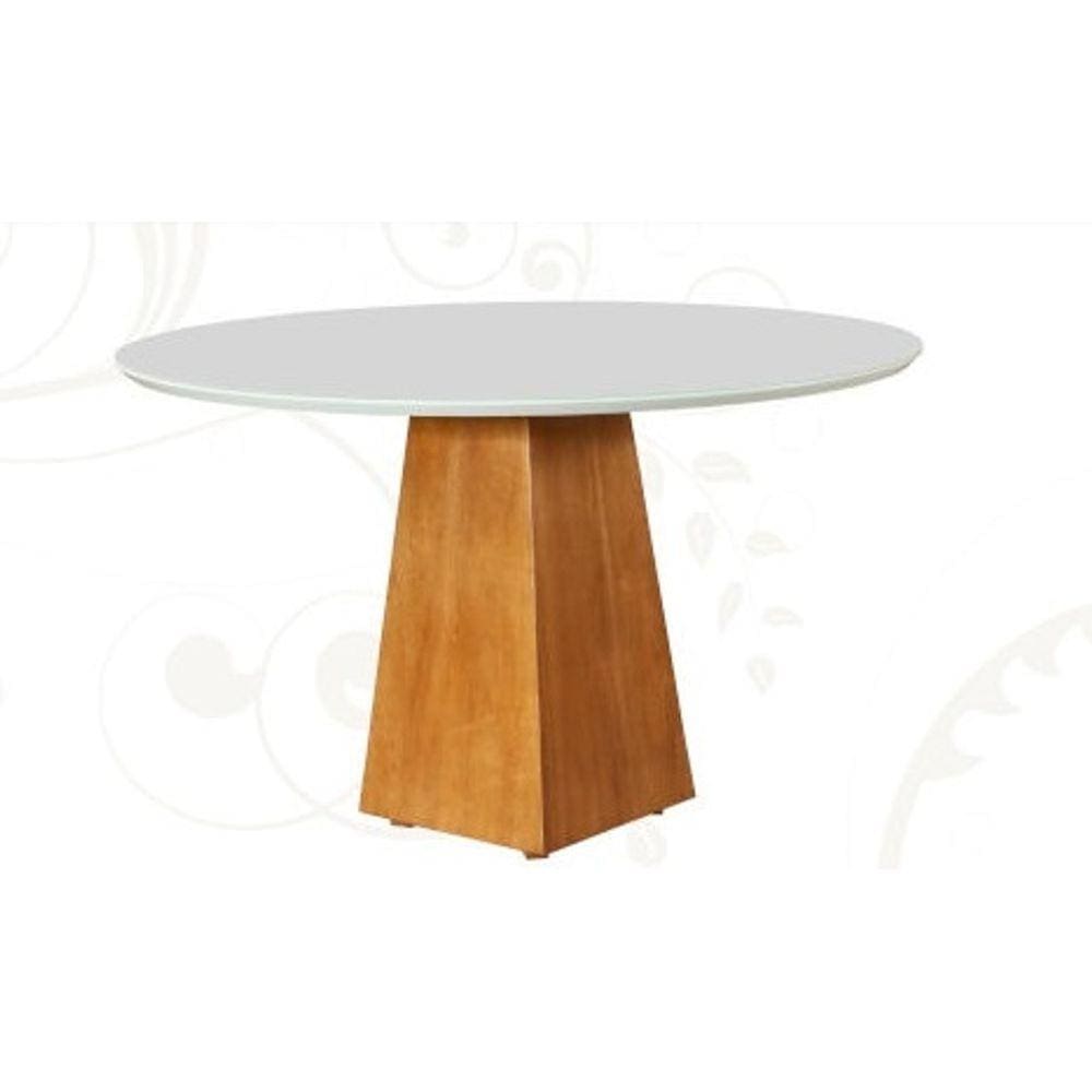 Mesa de Jantar Redonda Laminada - Mônaco-1,3x1,3m- Art Salas